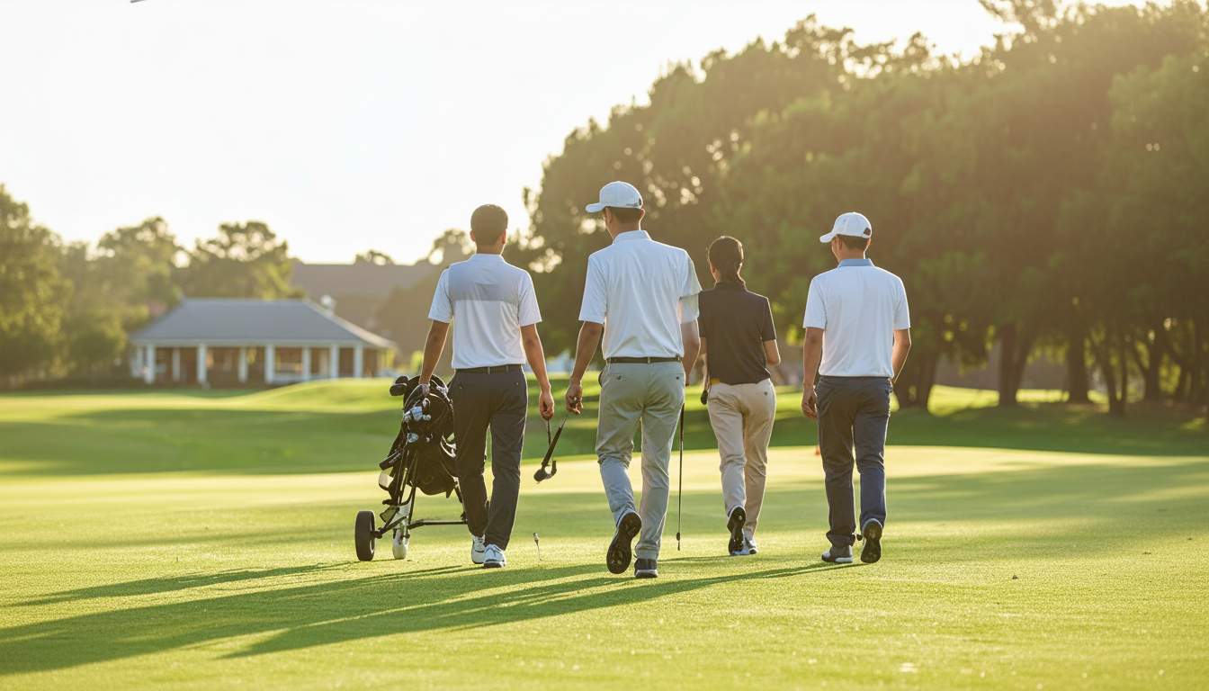 Golfers on the course