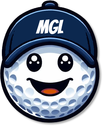A cartoon-style golf ball wearing a blue cap