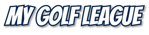 The text 'My Golf League' in a modern font